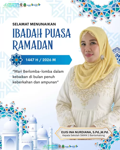 Ucapan Selamat Menunaikan Ibadah Puasa Ramadhan 1447 H dari Keluarga Besar SMA Negeri 1