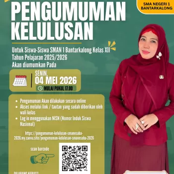 Pengumuman Kelulusan Peserta Didik Kelas XII SMAN 1 Bantarka