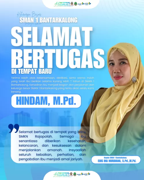Mutasi Guru BPBK SMAN 1 Bantarkalong ke SMKN 1 Rajapolah
